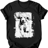 Poodle - Running Dog T-Shirt