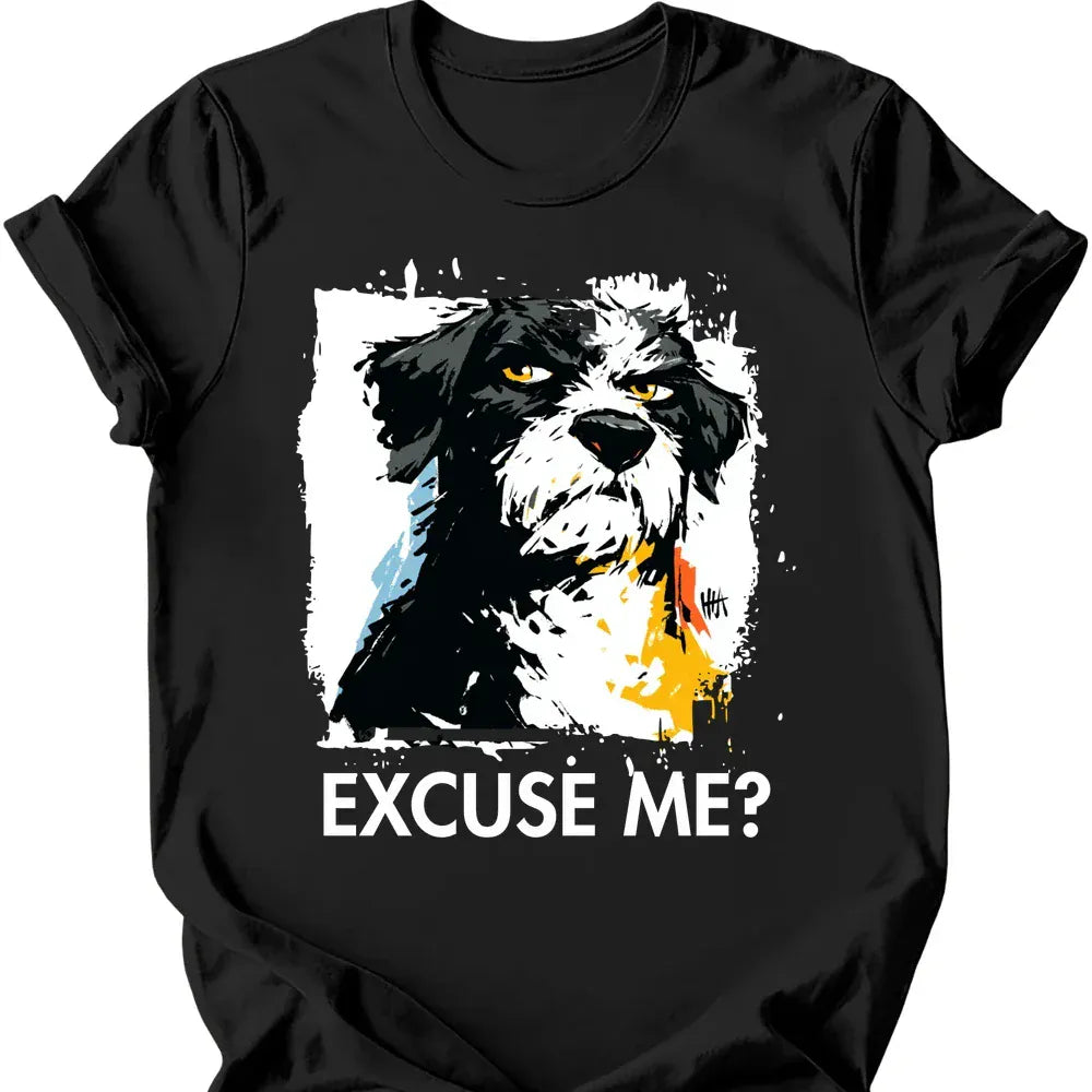 Portuguese Water Dog excuse me tee black