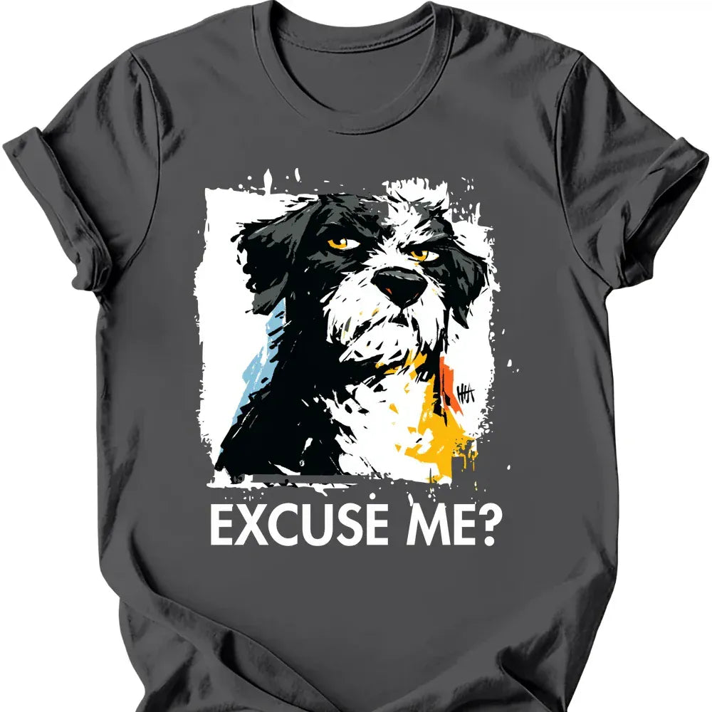 Portuguese Water Dog excuse me tee charcoal