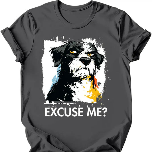 Portuguese Water Dog excuse me tee charcoal