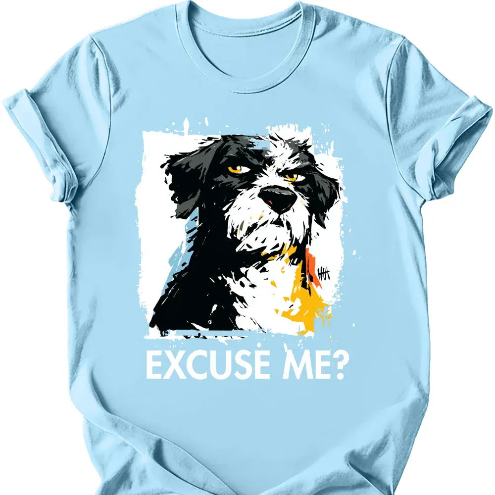 Portuguese Water Dog excuse me tee light blue