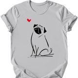 Pug - Sketch Dog T-Shirt