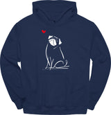 Pug - Sketch Dog Hoodie