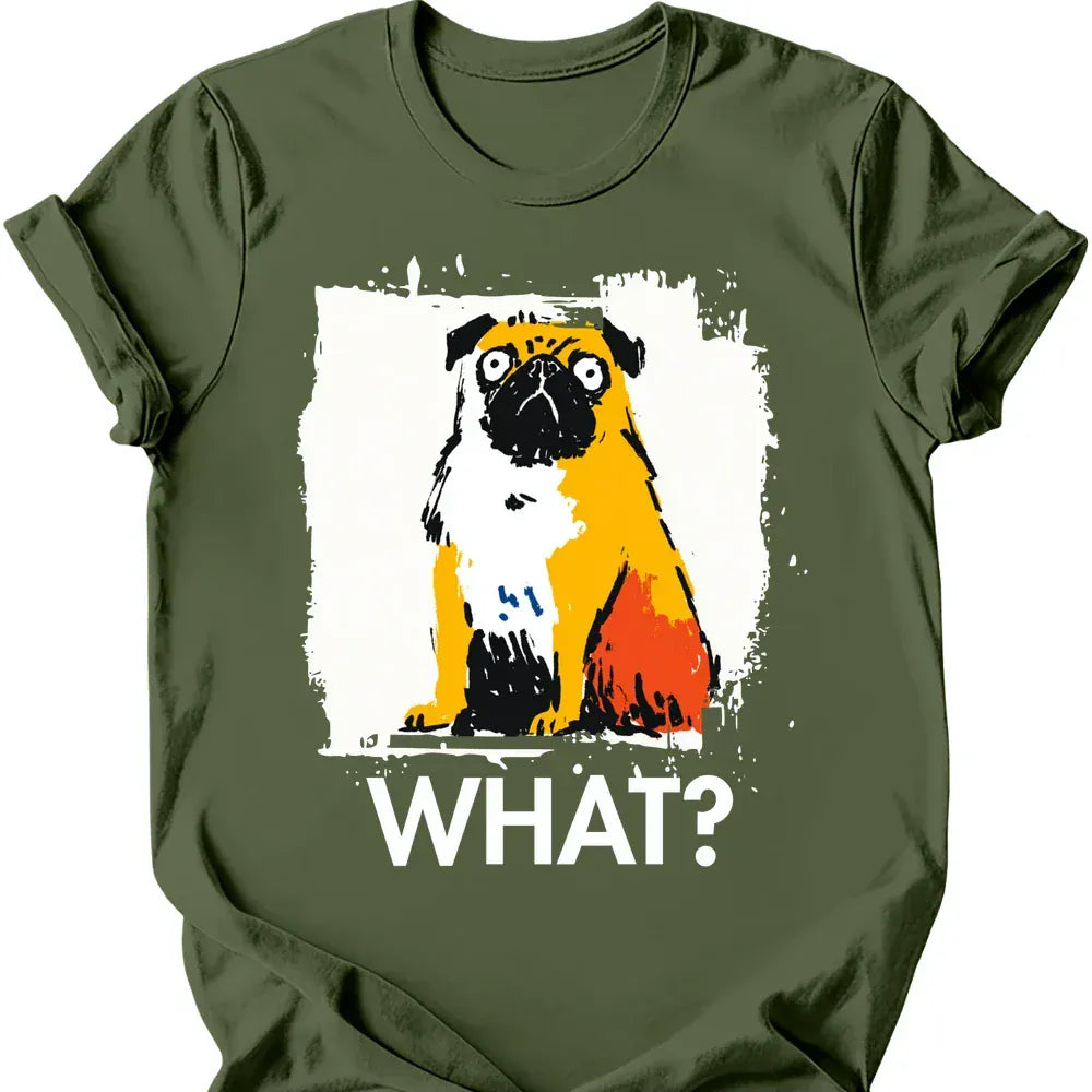 Pug what tee military green