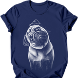 Pug - Tilted Dog T-Shirt