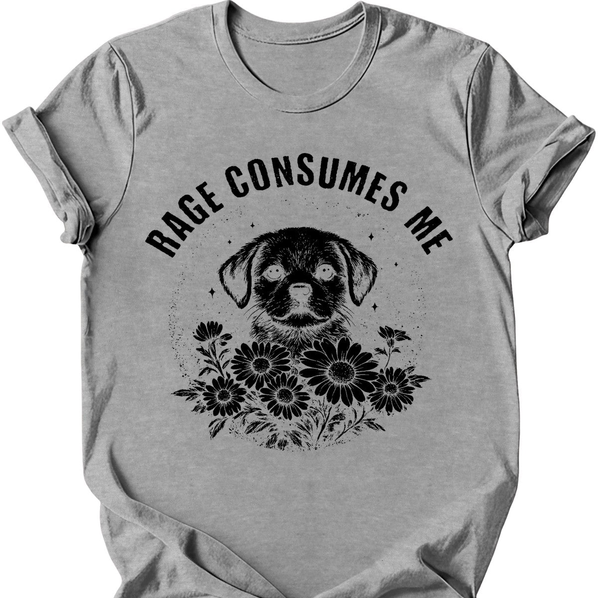 Rage Consumes Me T-Shirt - Sport Grey