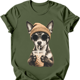 Rat Terrier - Hipster Dog T-Shirt