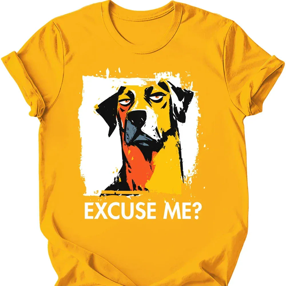 Rhodesian Ridgeback excuse me tee gold
