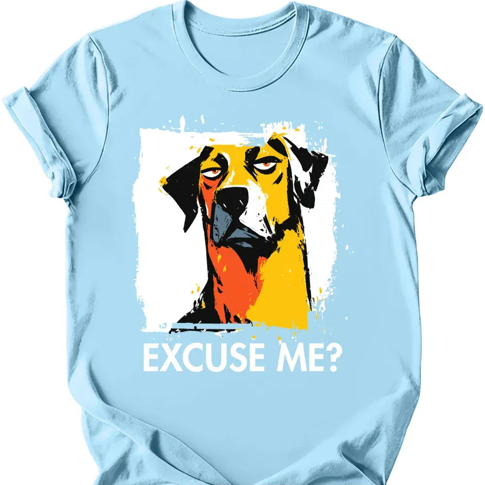 Rhodesian Ridgeback excuse me tee light blue