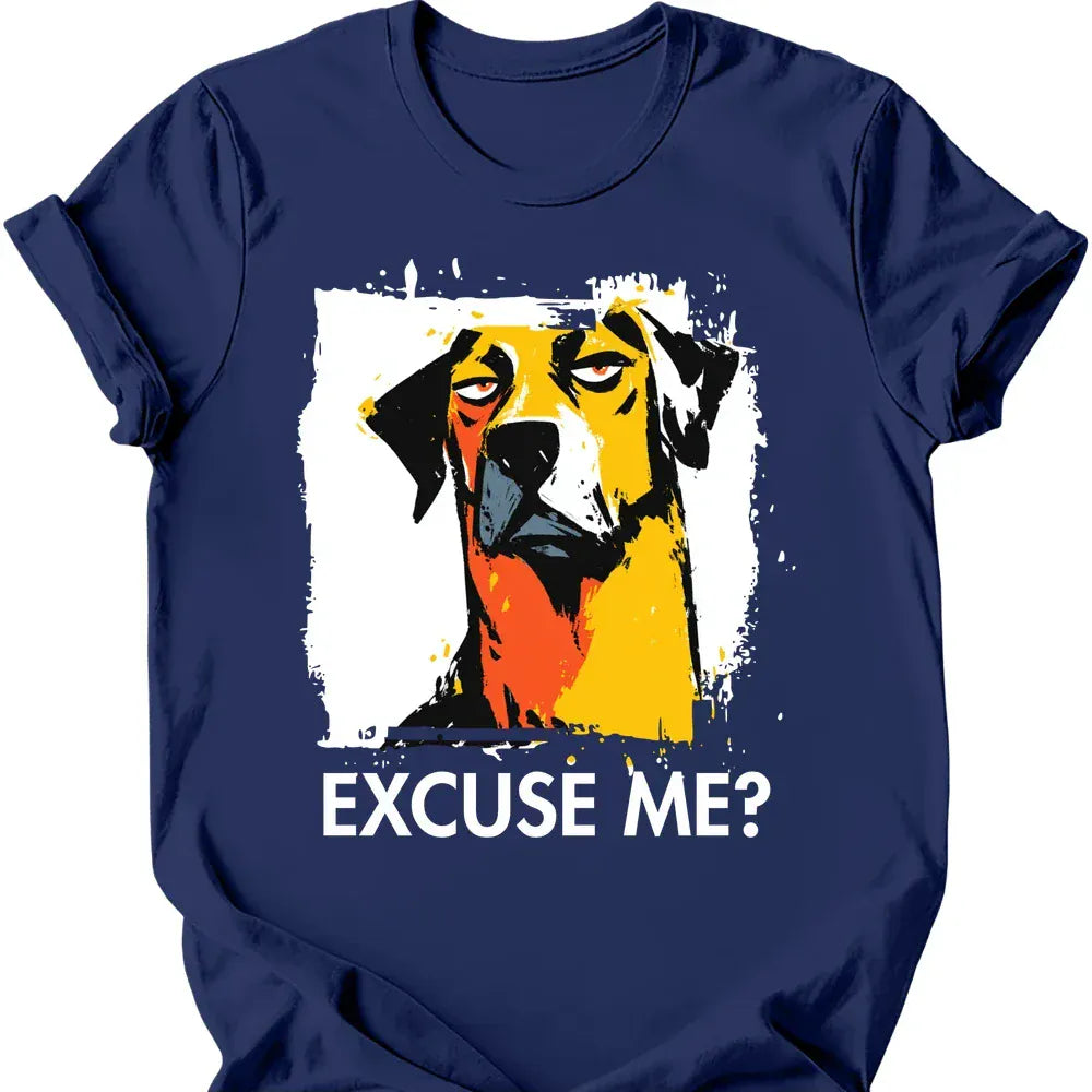 Rhodesian Ridgeback excuse me tee navy