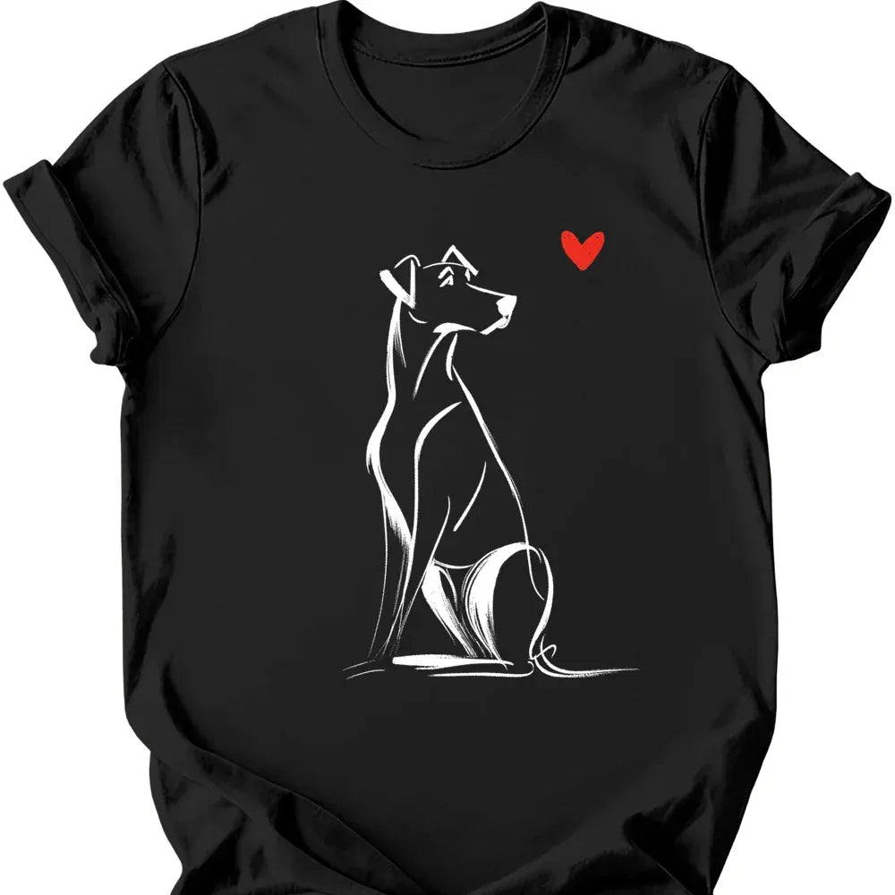 Rhodesian Ridgeback sketch tee black