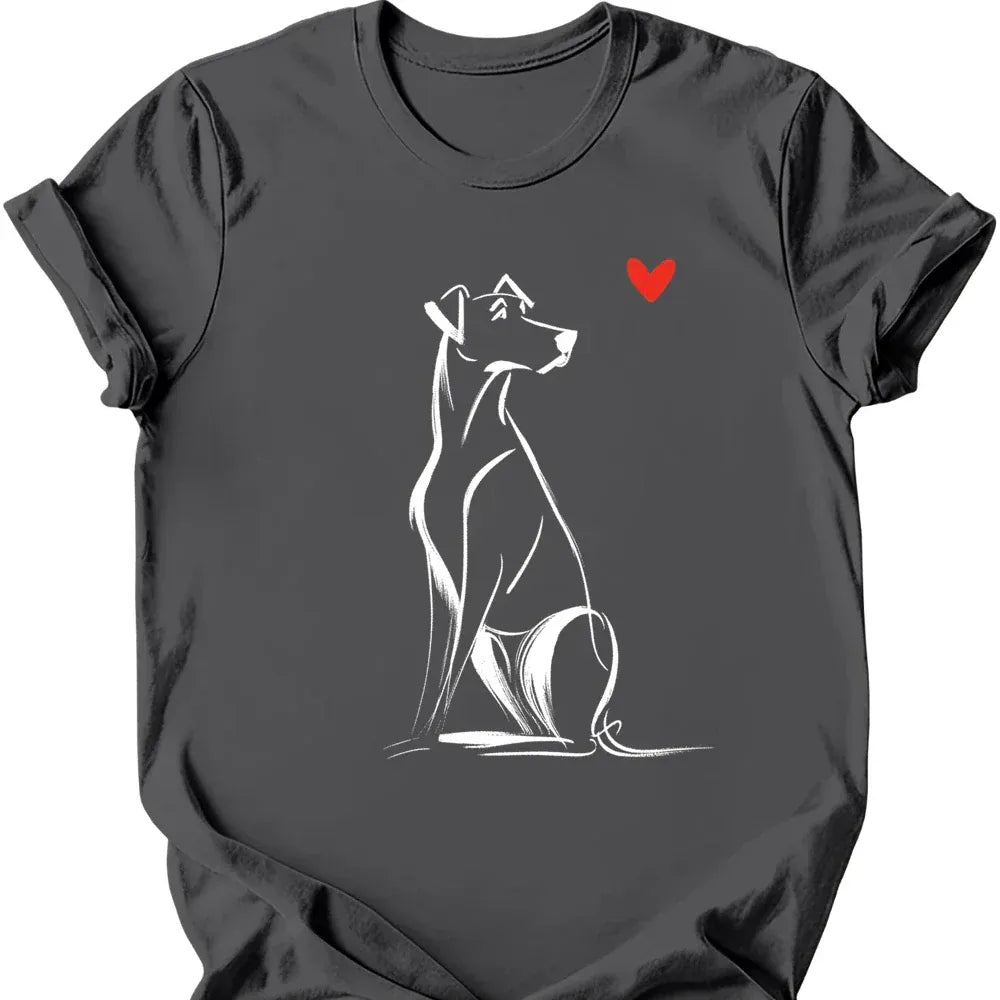 Rhodesian Ridgeback sketch tee charcoal
