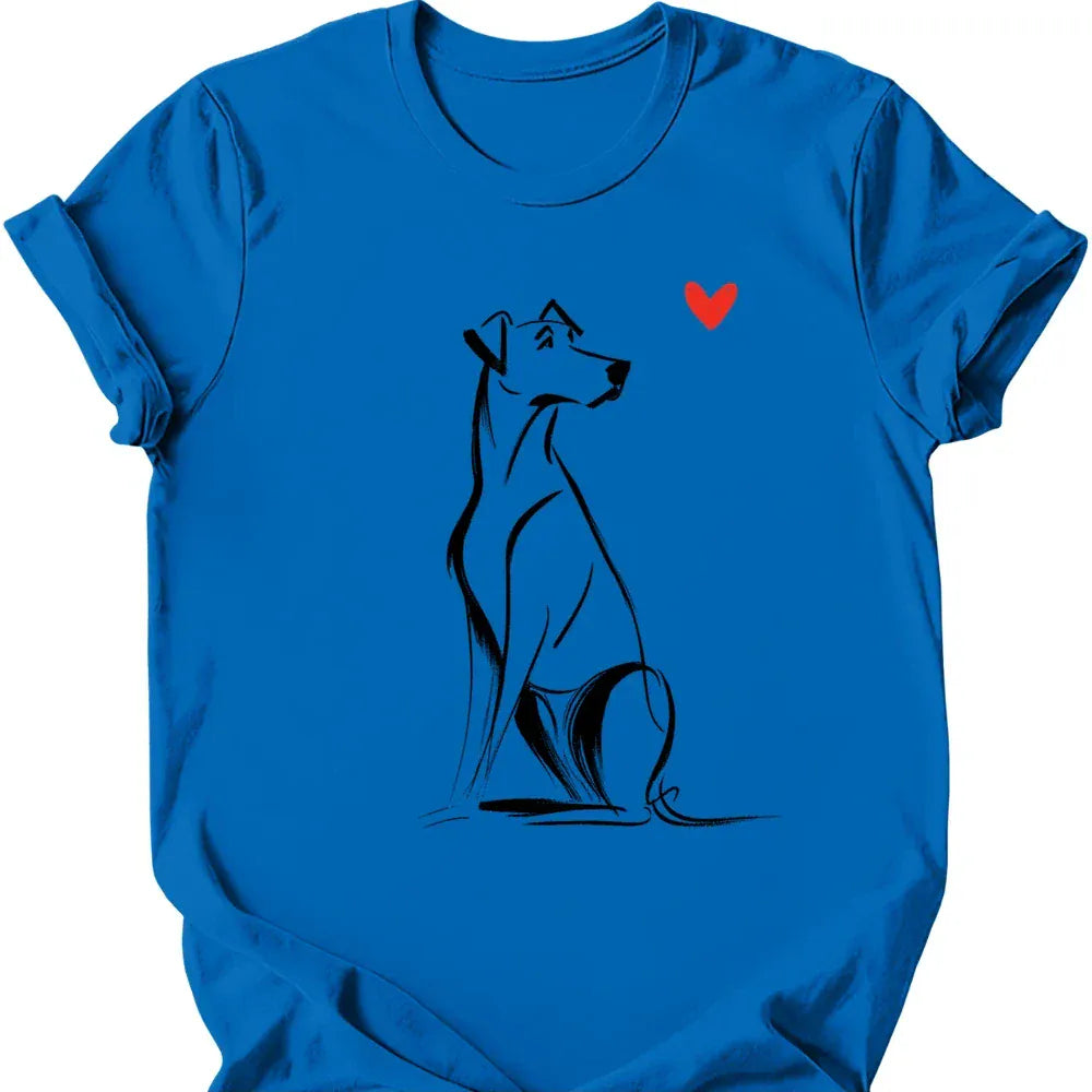 Rhodesian Ridgeback sketch tee royal