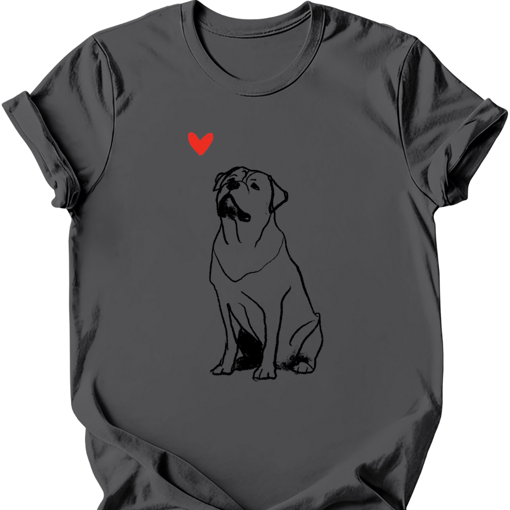 Rottweiler sketch tee charcoal