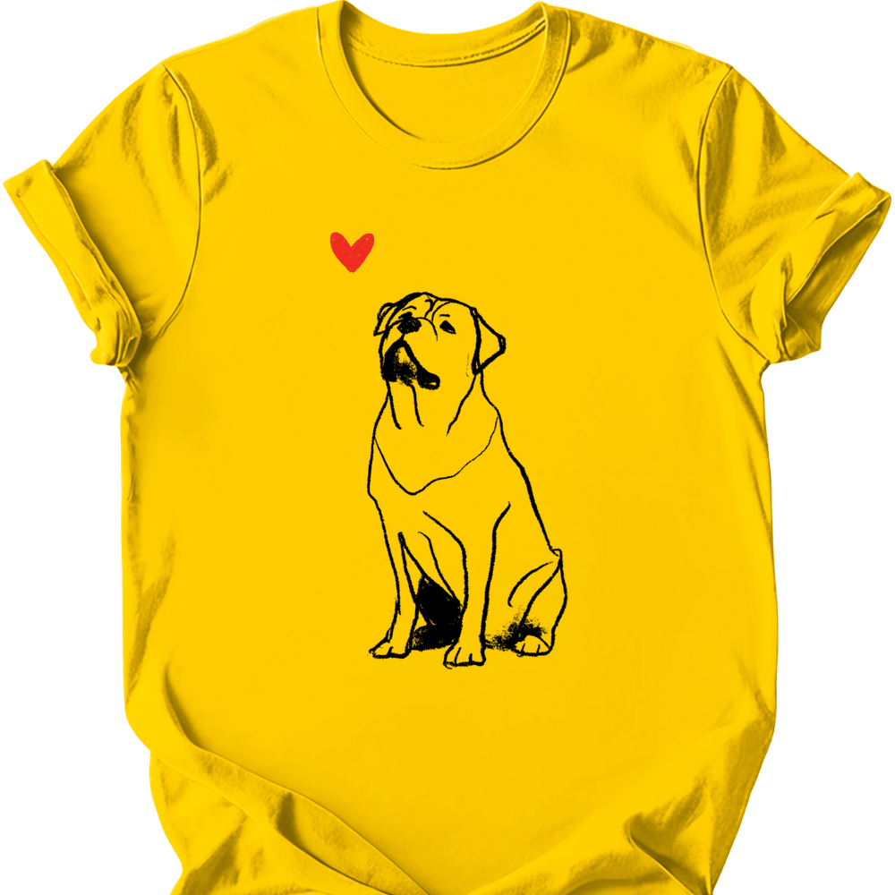 Rottweiler sketch tee daisy