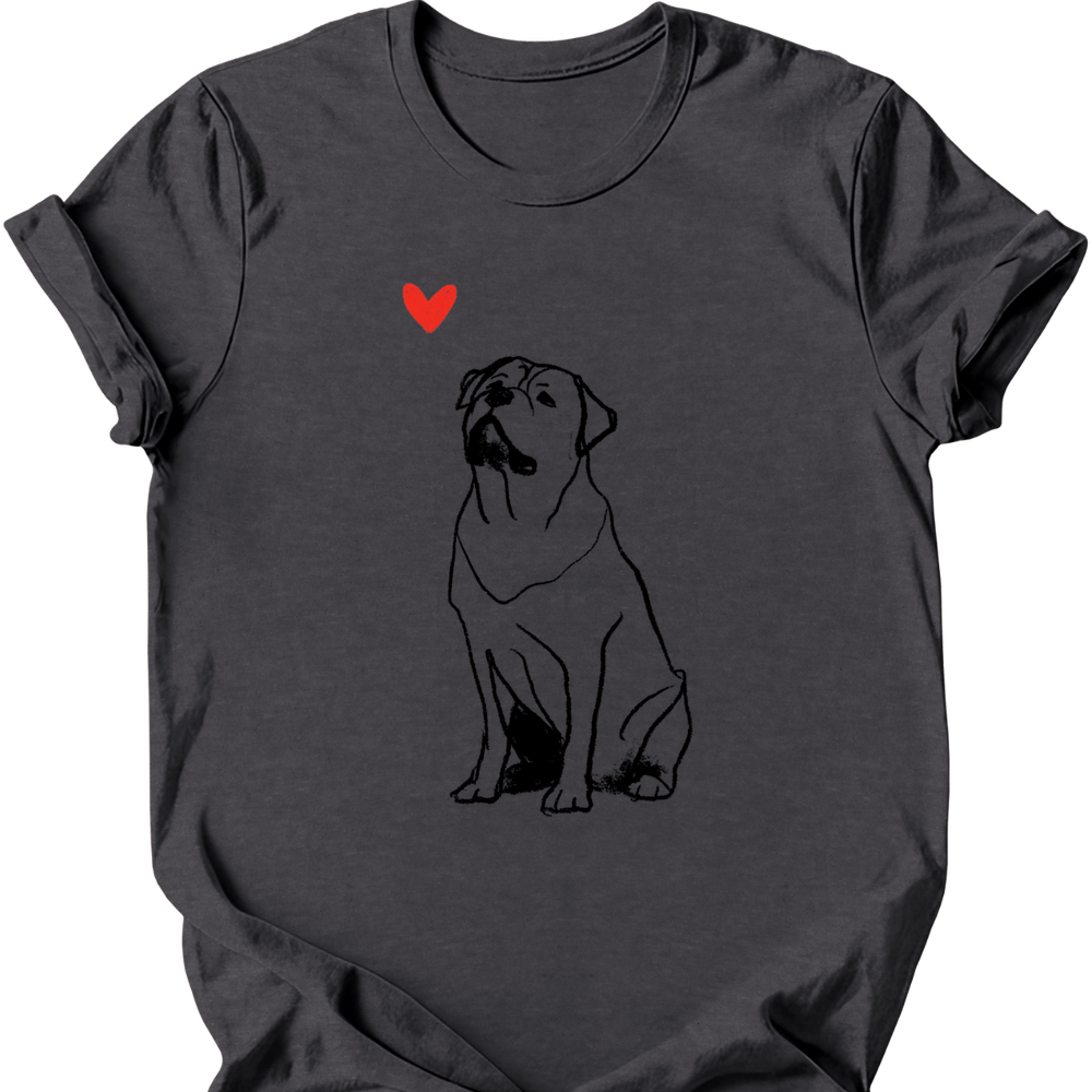 Rottweiler sketch tee dark heather