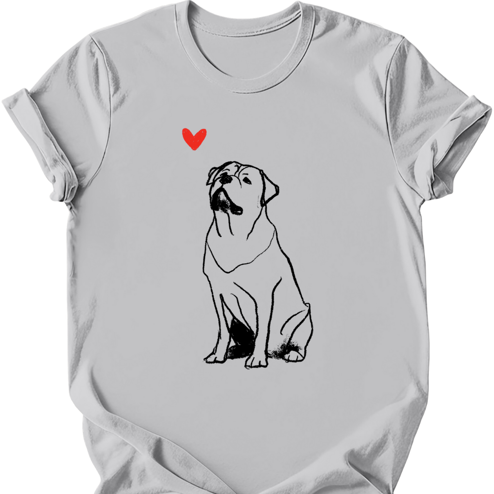 Rottweiler sketch tee ice grey