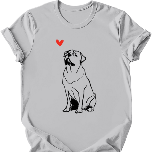 Rottweiler sketch tee ice grey