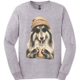 Rough Collie - Hipster Dog Long Sleeve