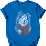 Rough Collie - Winter Dog T-Shirt