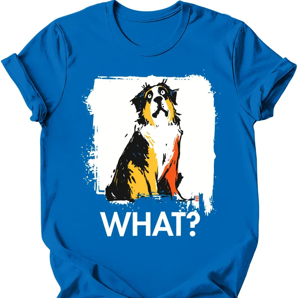 Saint Bernard what dog tee royal color