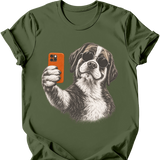 Saint Bernard - Selfie Dog T-Shirt