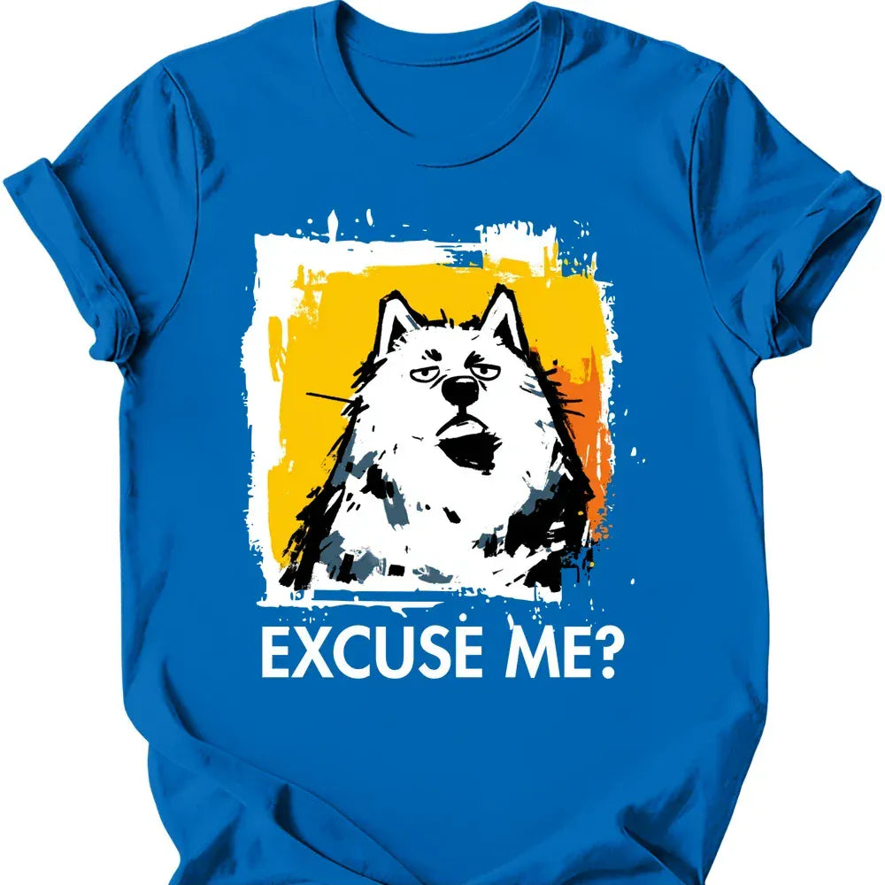 Samoyed excuse me tee royal