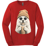 Samoyed - Hipster Dog Long Sleeve
