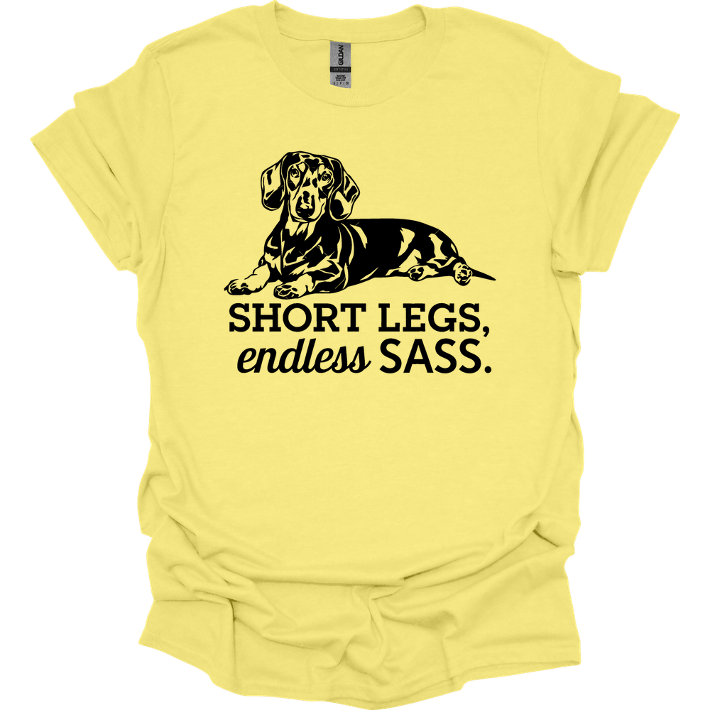 sassy dachshund 1 shirt cornsilk