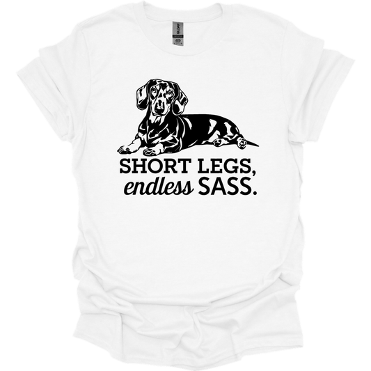 sassy dachshund 1 shirt white