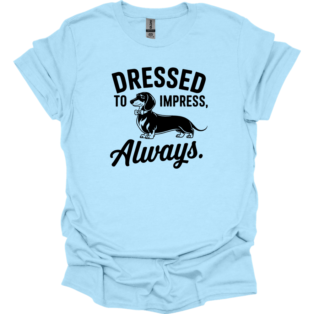 sassy dachshund 17 shirt light blue