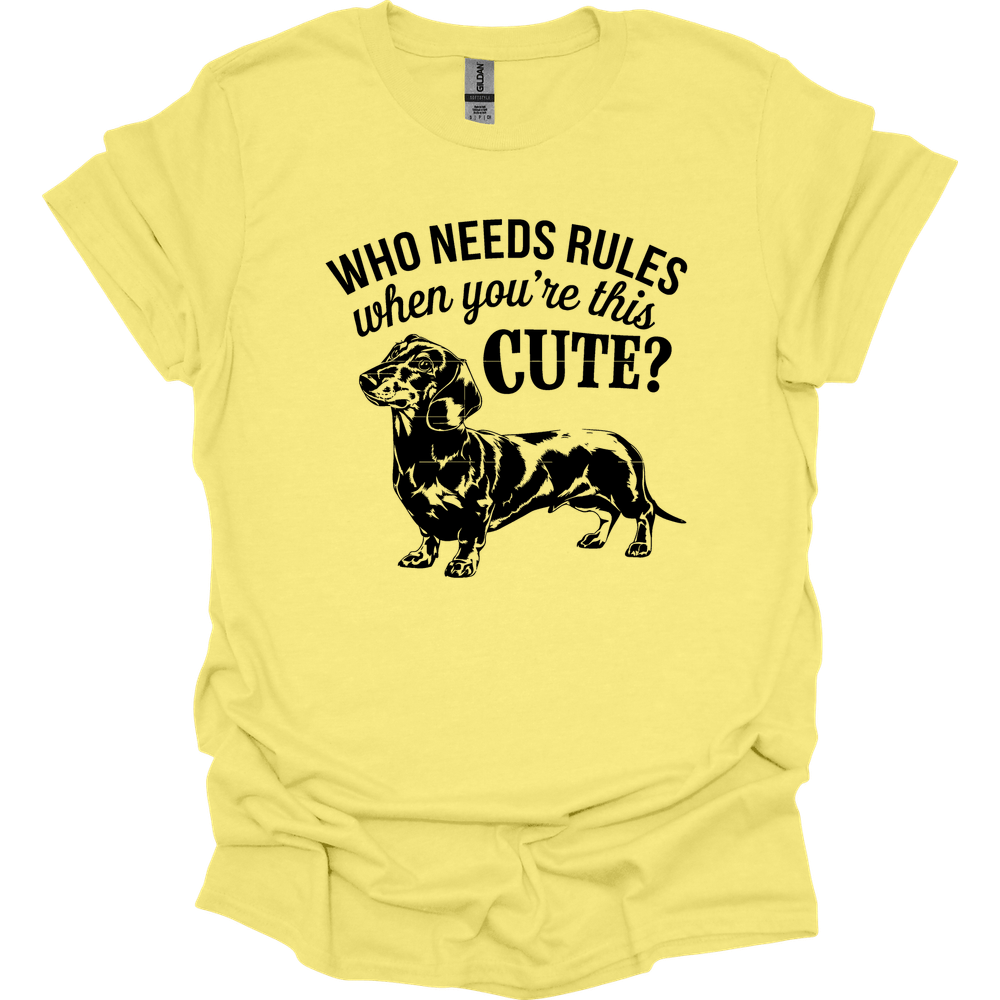sassy dachshund 18 shirt cornsilk