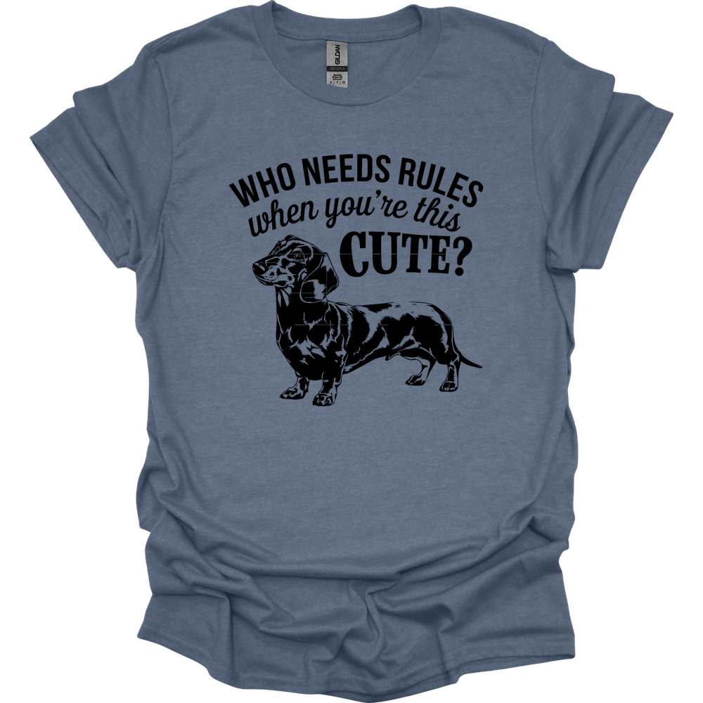 sassy dachshund 18 shirt heather indigo