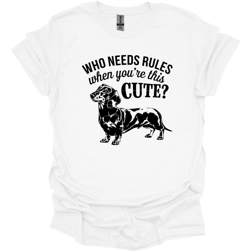 sassy dachshund 18 shirt white