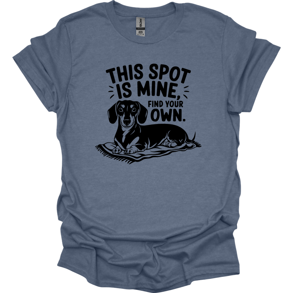 sassy dachshund 19 shirt heather indigo