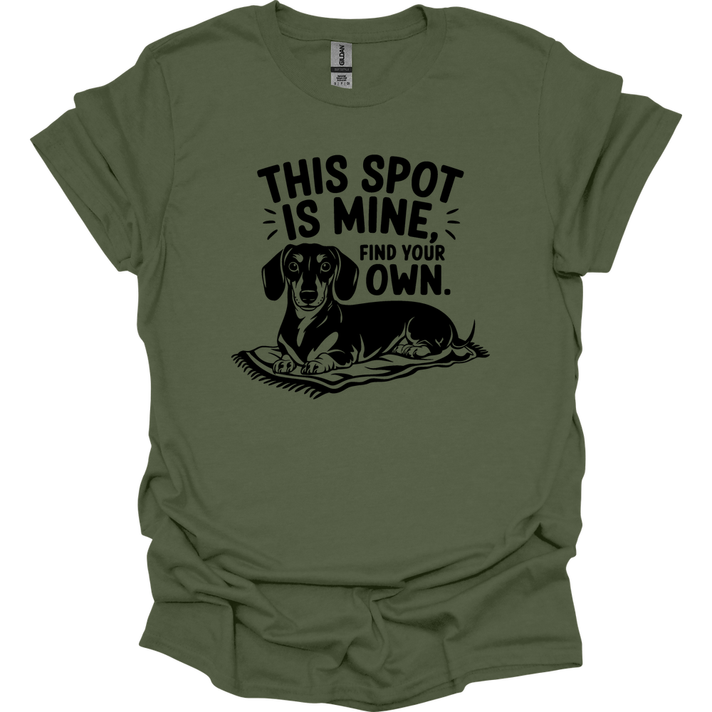 sassy dachshund 19 shirt military green