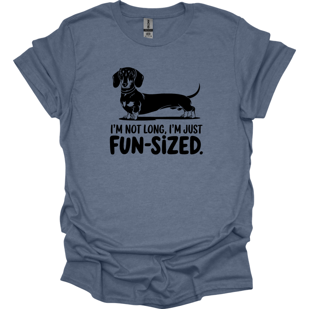 sassy dachshund 2 shirt heather indigo