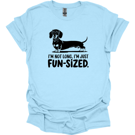 sassy dachshund 2 shirt light blue