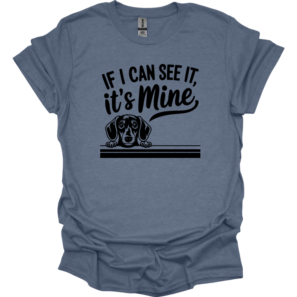 sassy dachshund 20 shirt heather indigo