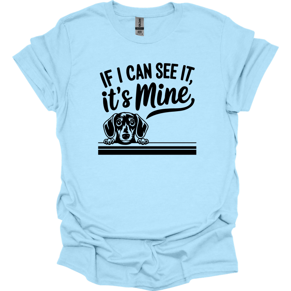 sassy dachshund 20 shirt light blue