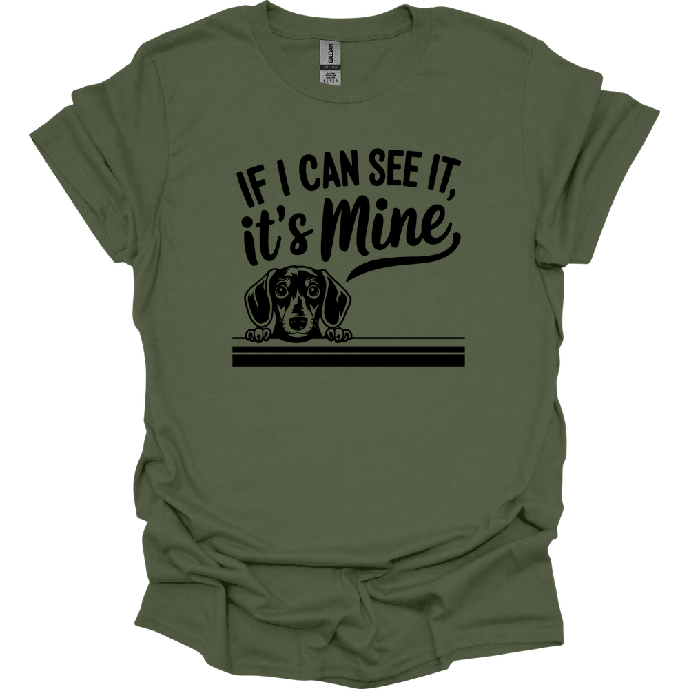 sassy dachshund 20 shirt military green