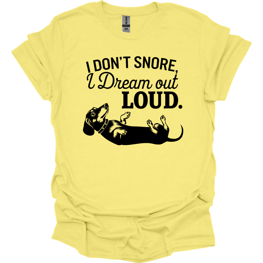 sassy dachshund 21 shirt cornsilk