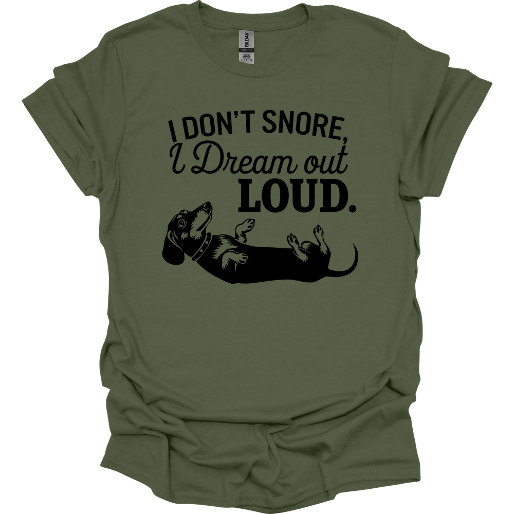 sassy dachshund 21 shirt military green