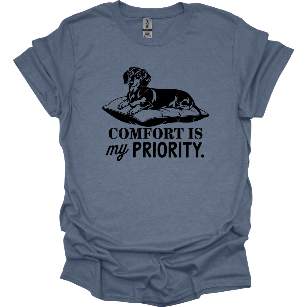 sassy dachshund 23 shirt heather indigo
