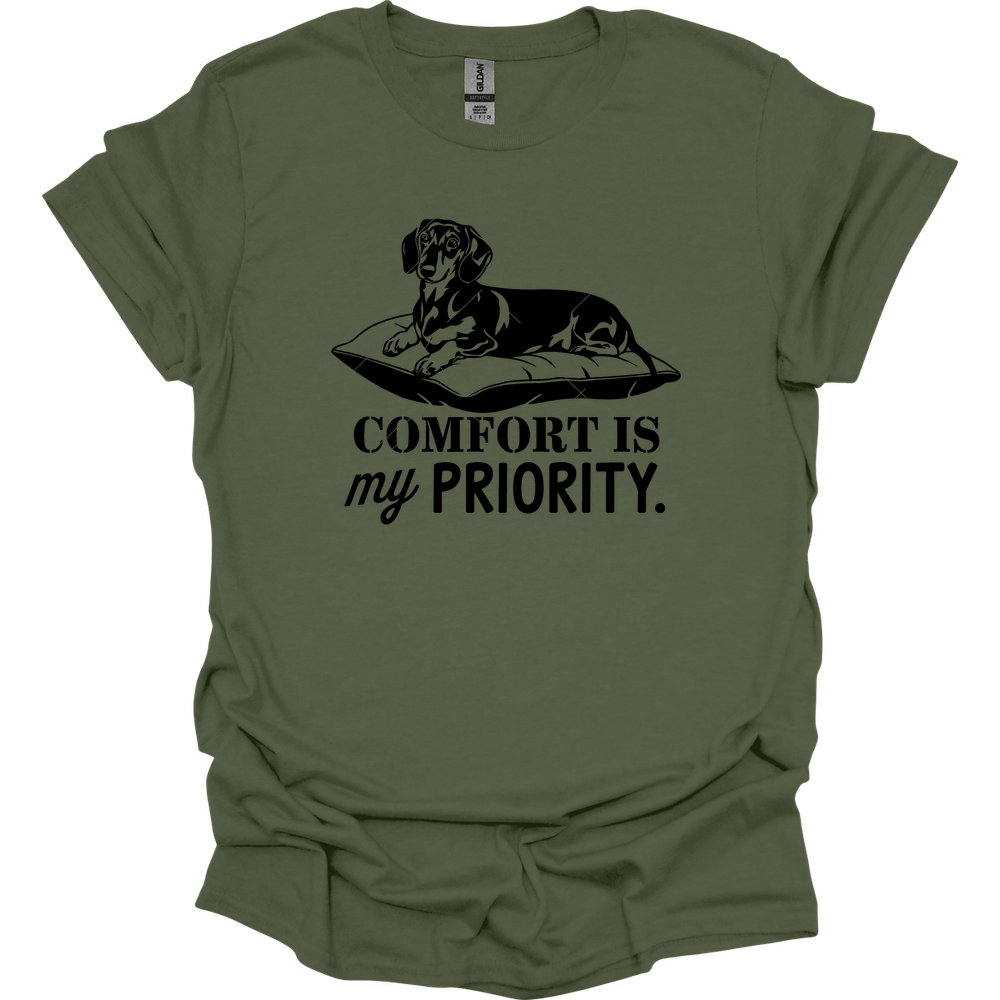 sassy dachshund 23 shirt military green