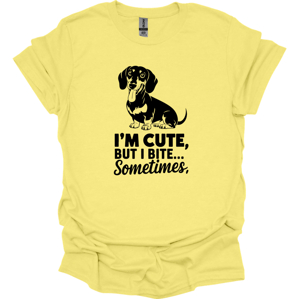 sassy dachshund 25 shirt cornsilk