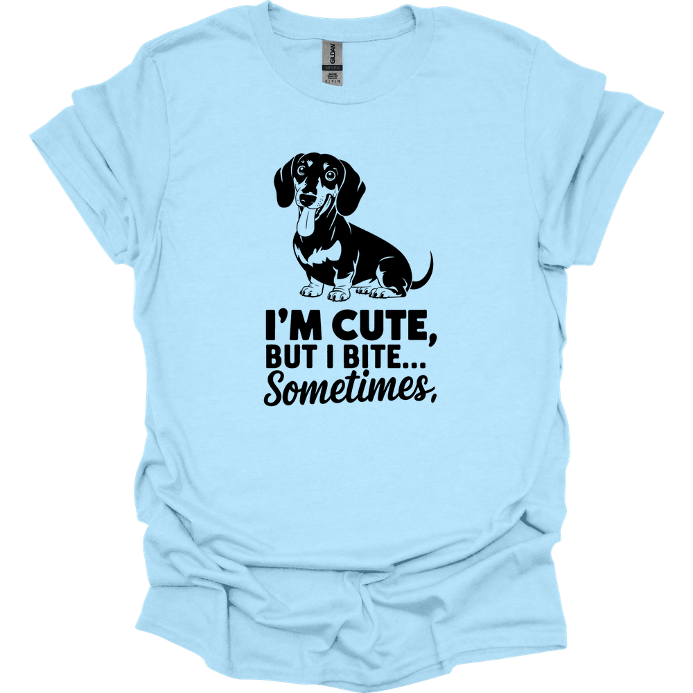 sassy dachshund 25 shirt light blue
