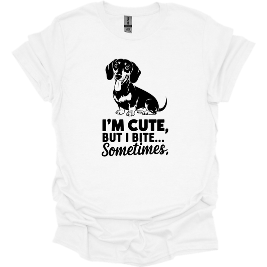 sassy dachshund 25 shirt white