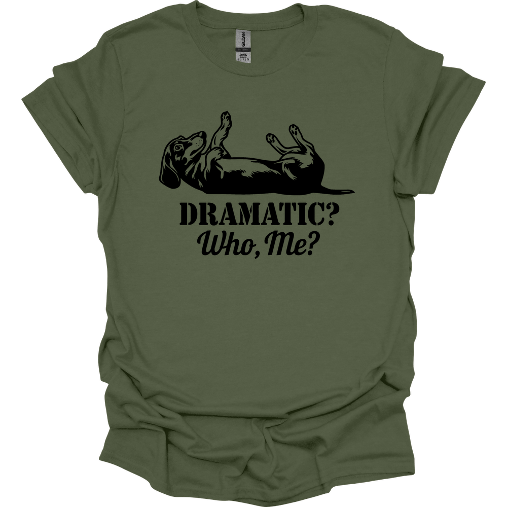sassy dachshund 26 shirt military green