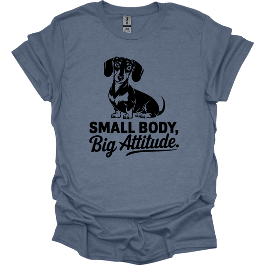 sassy dachshund 27 shirt heather indigo